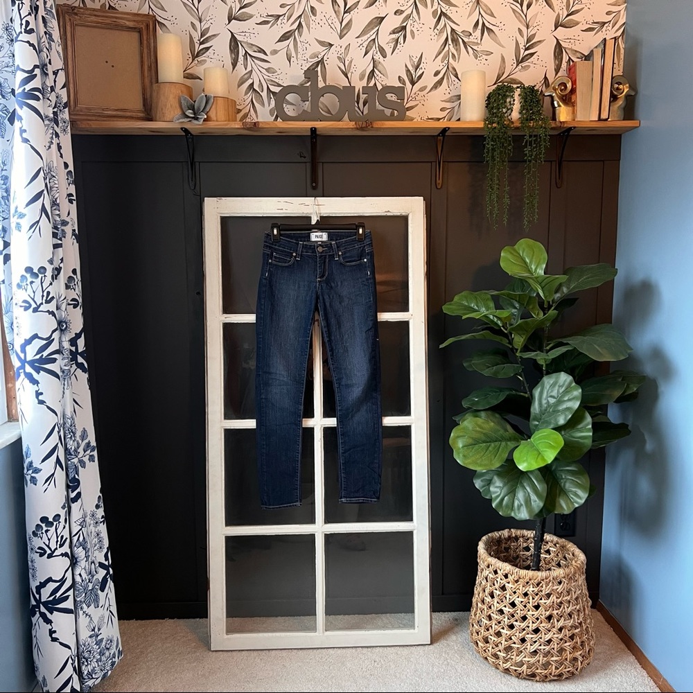 Paige skyline ankle peg jeans, size 24